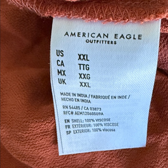 American Eagle Outfitters Rust Maxi Dress Sz XXL - Picture 11 of 11